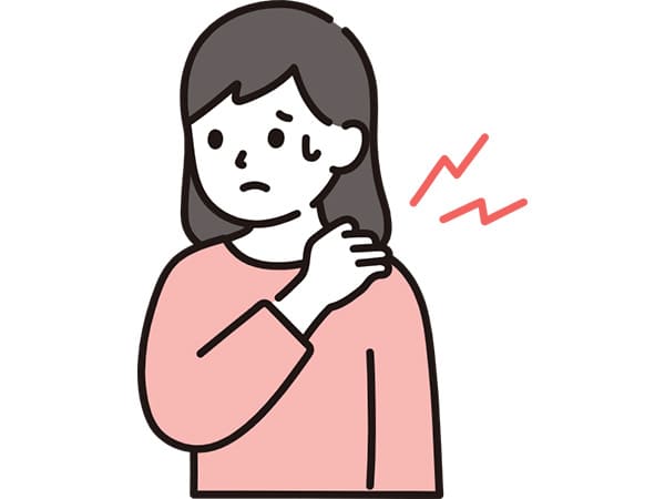 肩が痛い女性